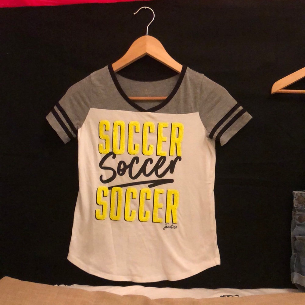 Girls Justice soccer shirt